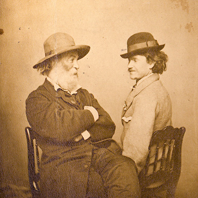 Two men in an old photo